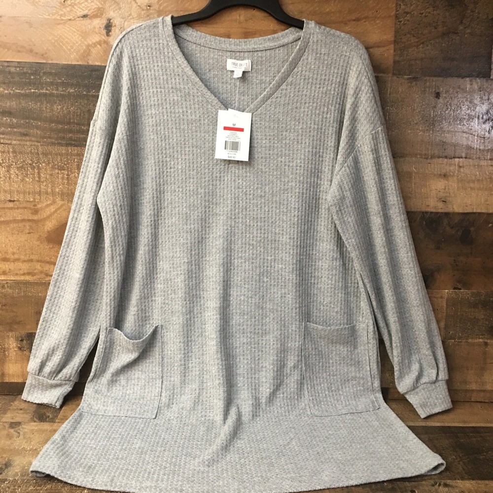 NWT Women Oversized Boho Minimalist Sweater Size Medium Lagom Lagenlook Coastal